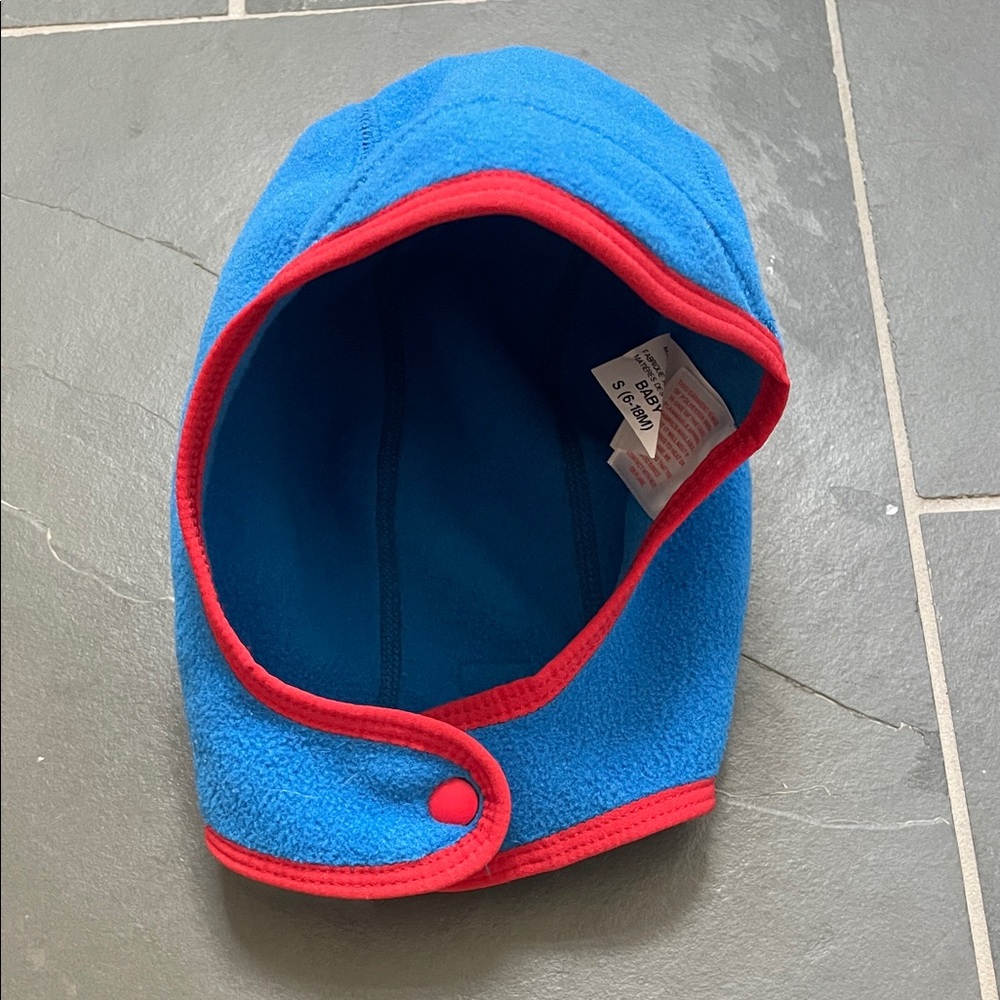 Patagonia Kids Blue and Red Fleece Hat - Picture 2 of 4